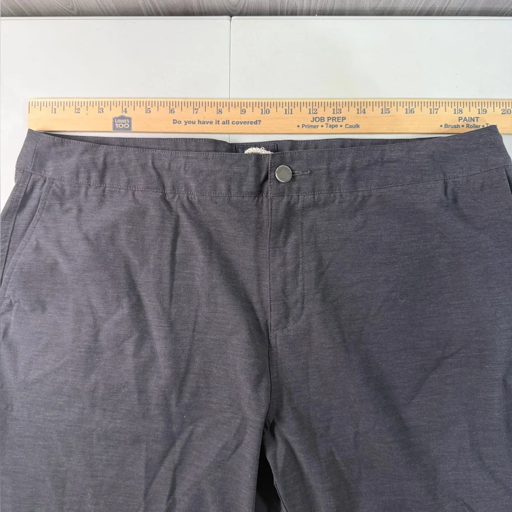 Faherty Shorts Mens 40 Gray All Day Chino Stretch Zip Pocket Lightweight Outdoor